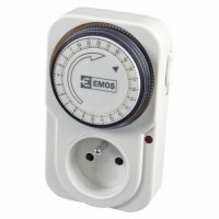 hodiny spínacie zásuv. denné 1FD/2A mechan. (P5502)